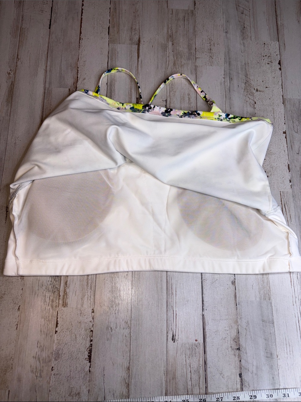 Old Navy Active Powersoft Neon Floral  Built-in-Bra Yellow & Green Plus Sz XXL - Picture 7 of 13